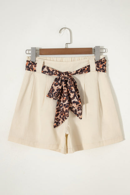 Pleated Wide Leg Shorts