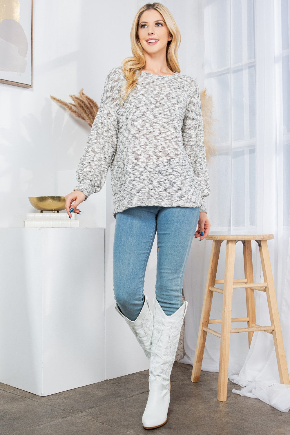 Low Gauge Pullover Sweater
