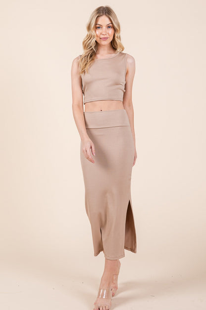 Heavy Ribbed Skirt