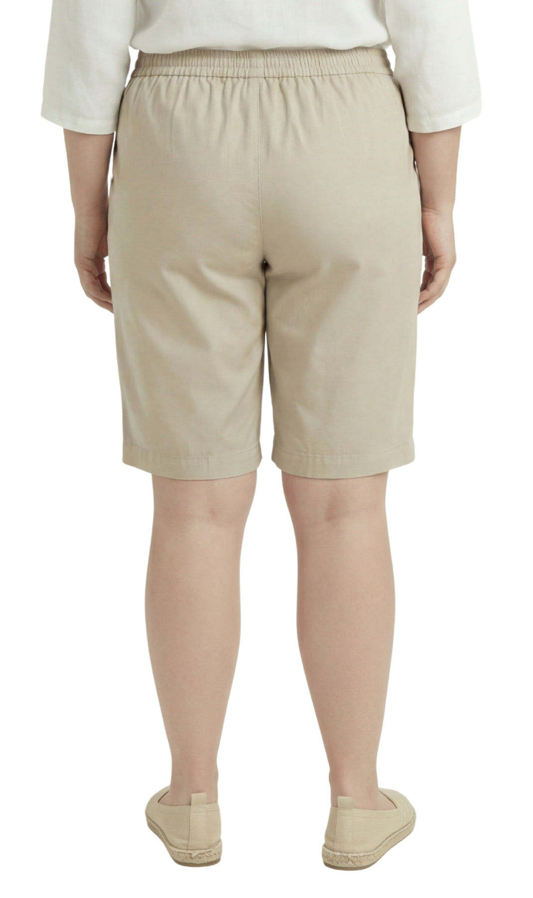 Pull-On Denim & Twill Shorts