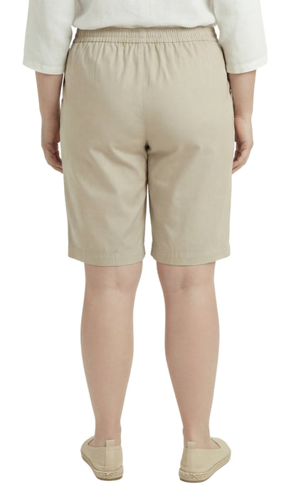 Pull-On Denim & Twill Shorts