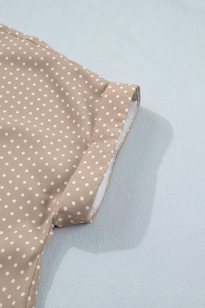 Cuffed Short Sleeve Button Shirt
