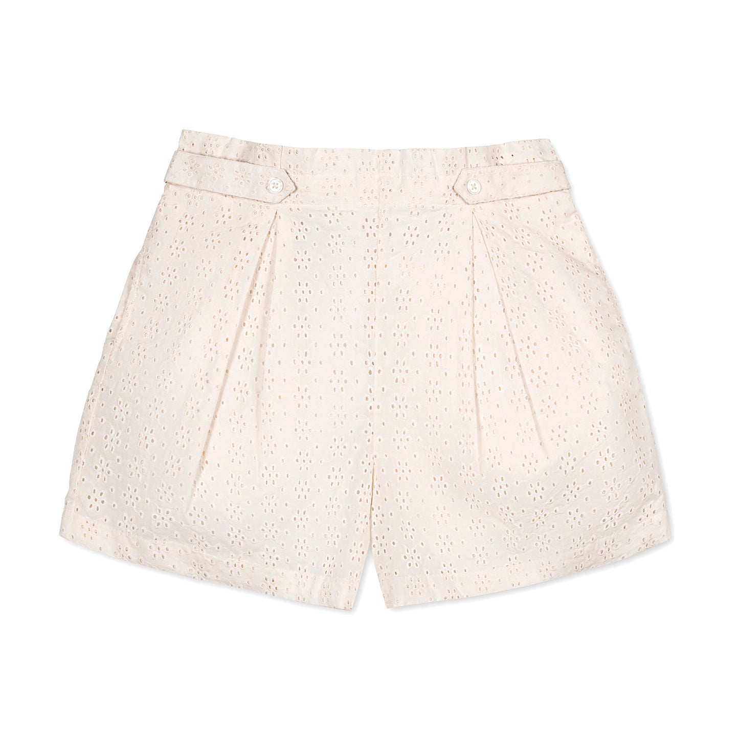 Organic Button Tab Shorts