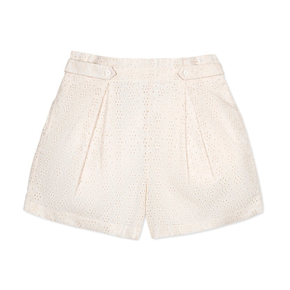 Organic Button Tab Shorts