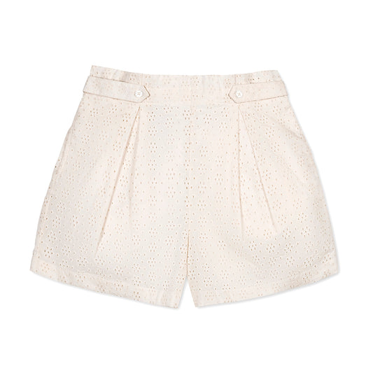 Organic Button Tab Shorts
