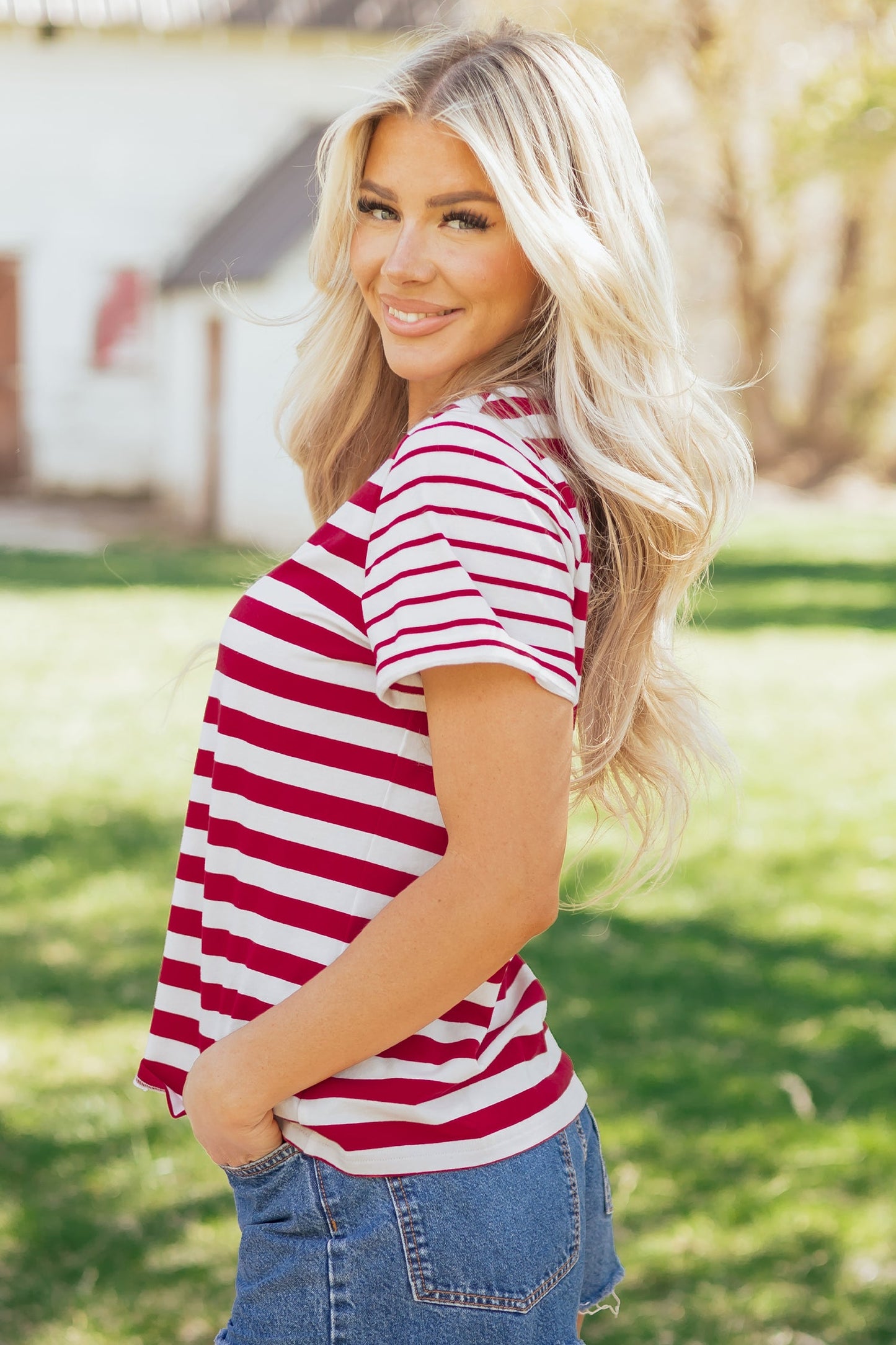 June Stripe Tee