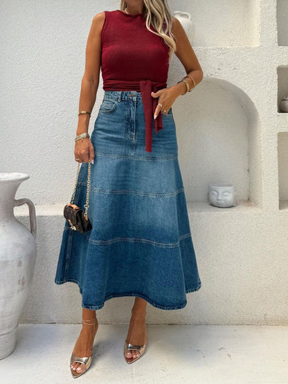 A-Line Denim Skirt