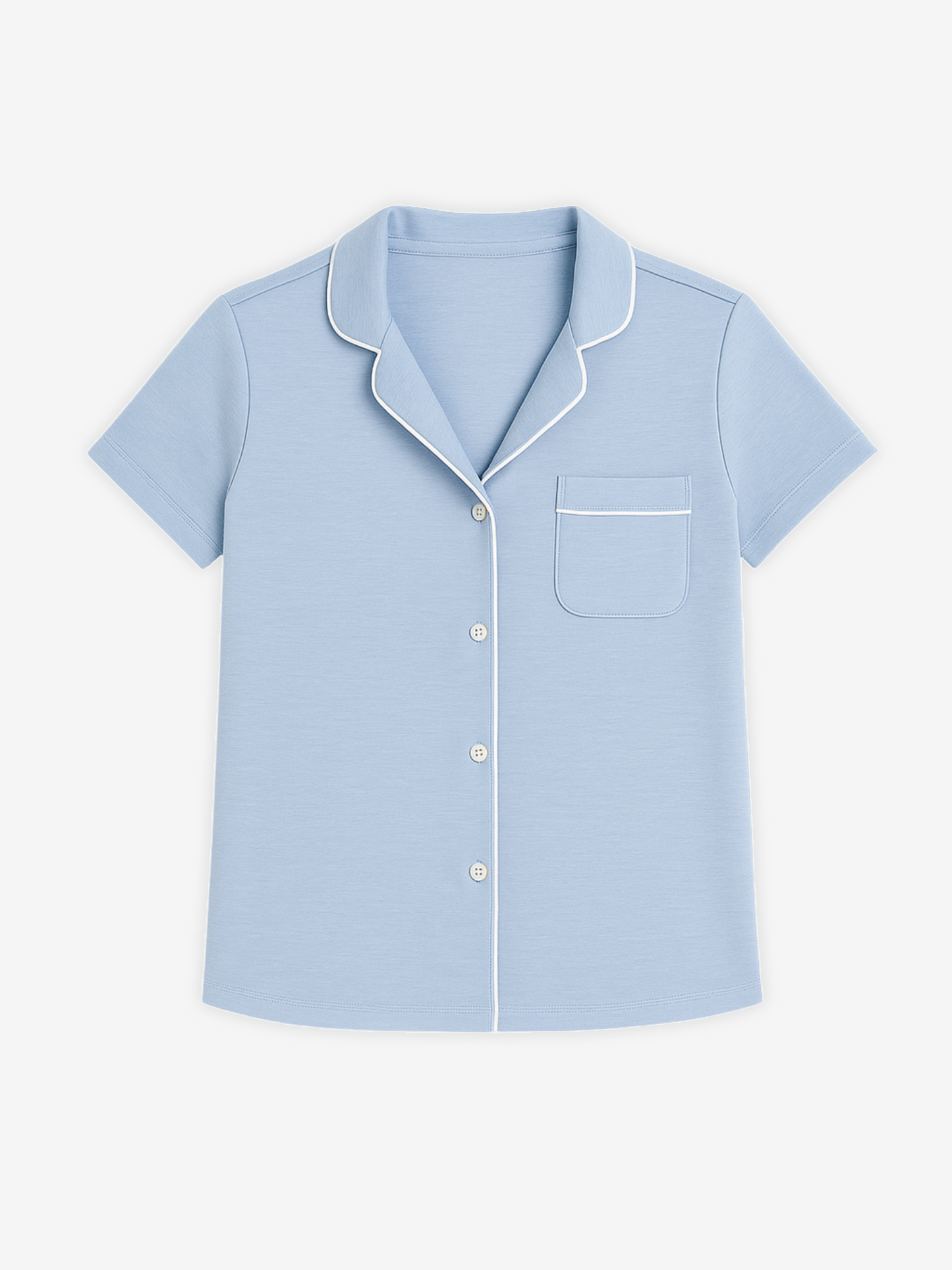 D's Short Sleeve Button Lounge Shirt