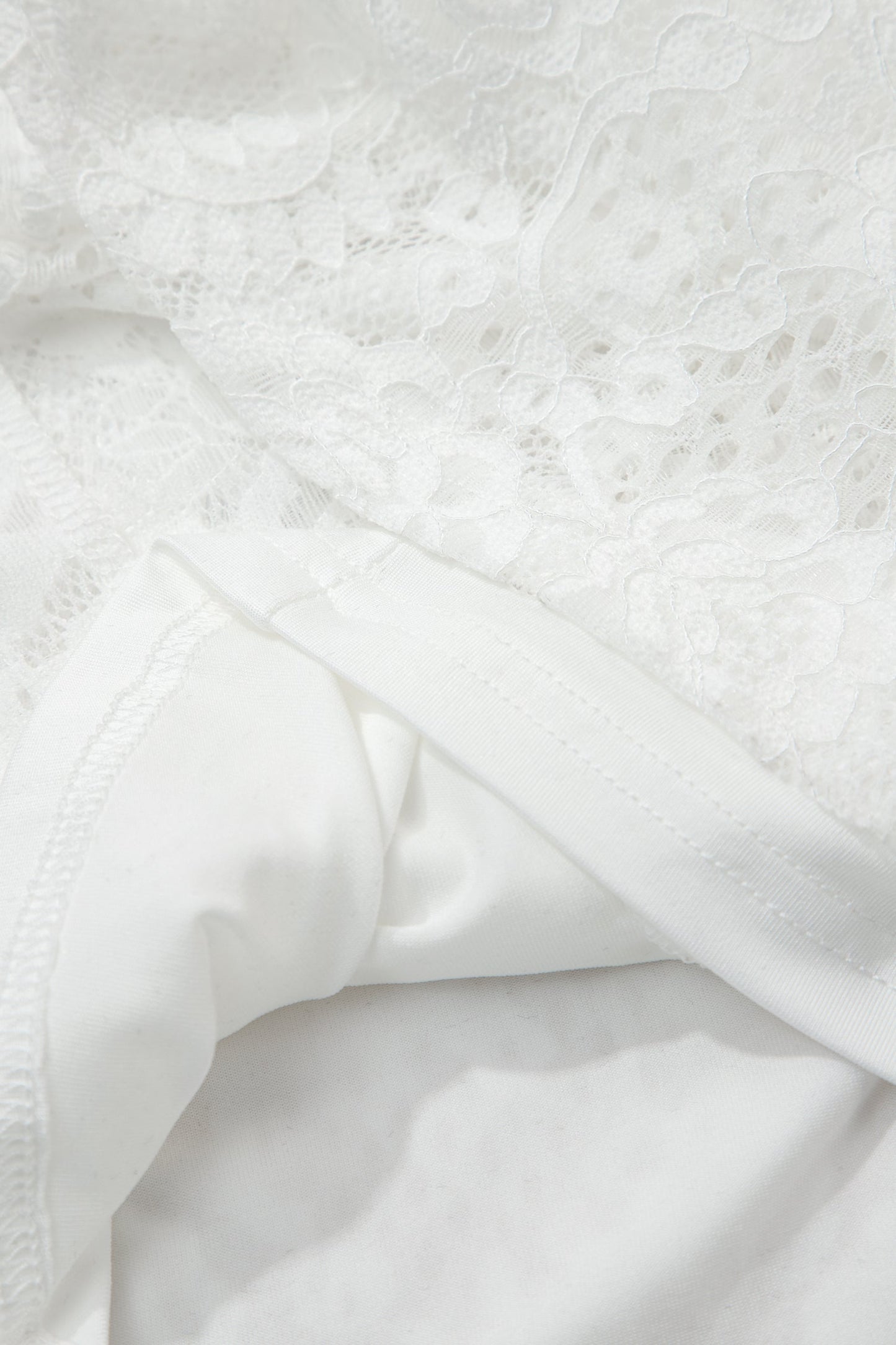 Lace Overlay Long Dress