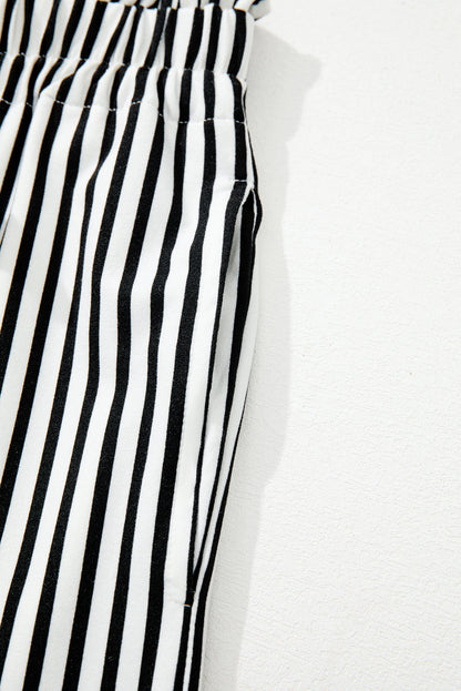 Loose Straight Striped Casual Pants