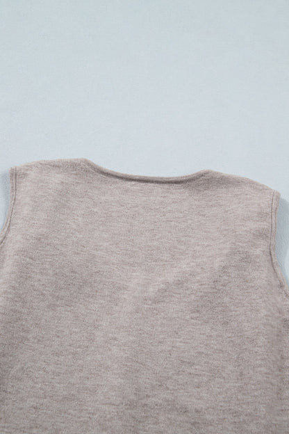 Star Detail Sweater Tank