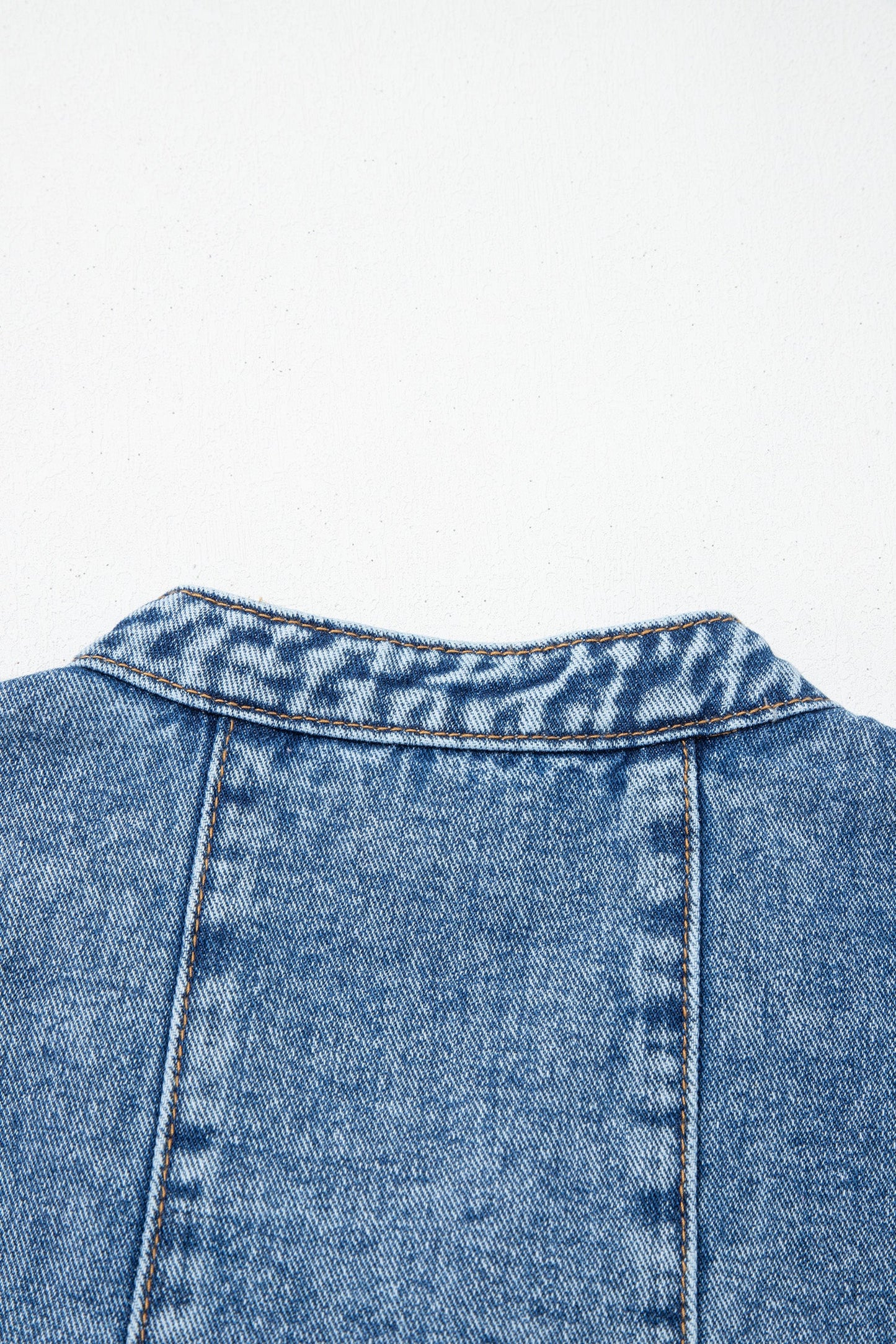 Sleeveless Denim Short Dress