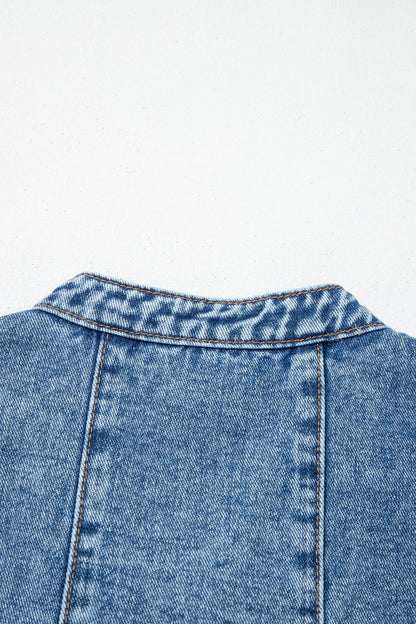 Sleeveless Denim Short Dress