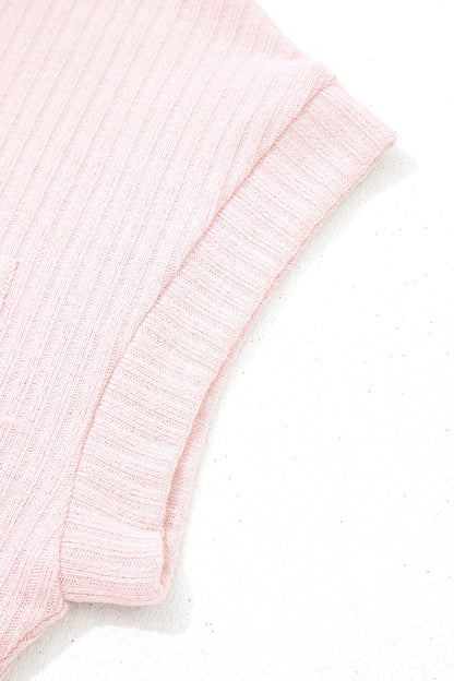 Ribbed Collar Shirt