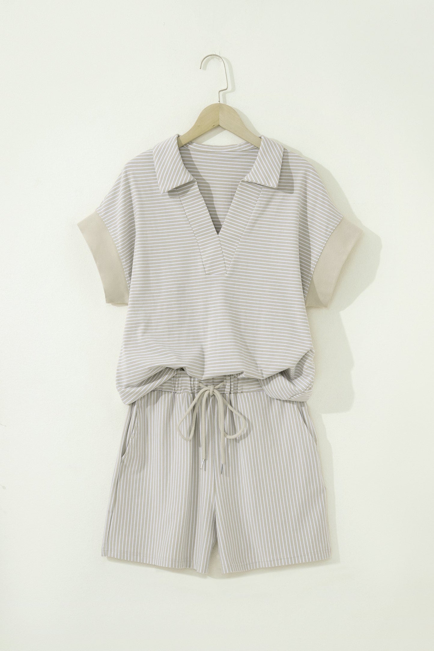 Dolman Sleeve Polo & Shorts Set