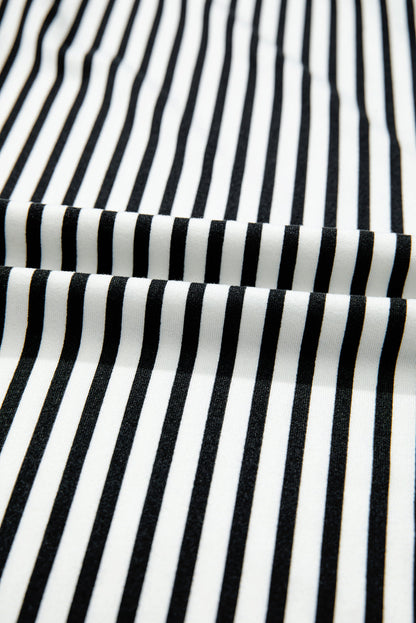 Loose Straight Striped Casual Pants