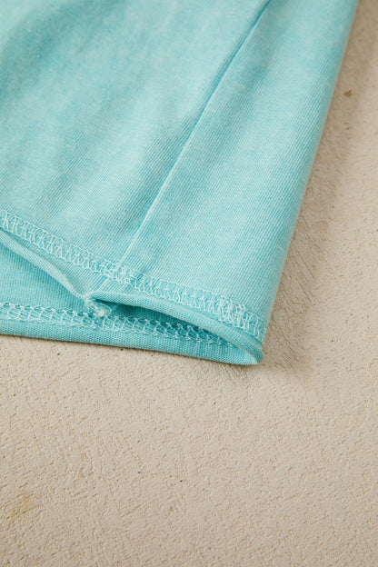 Boxy Cropped Tee Green