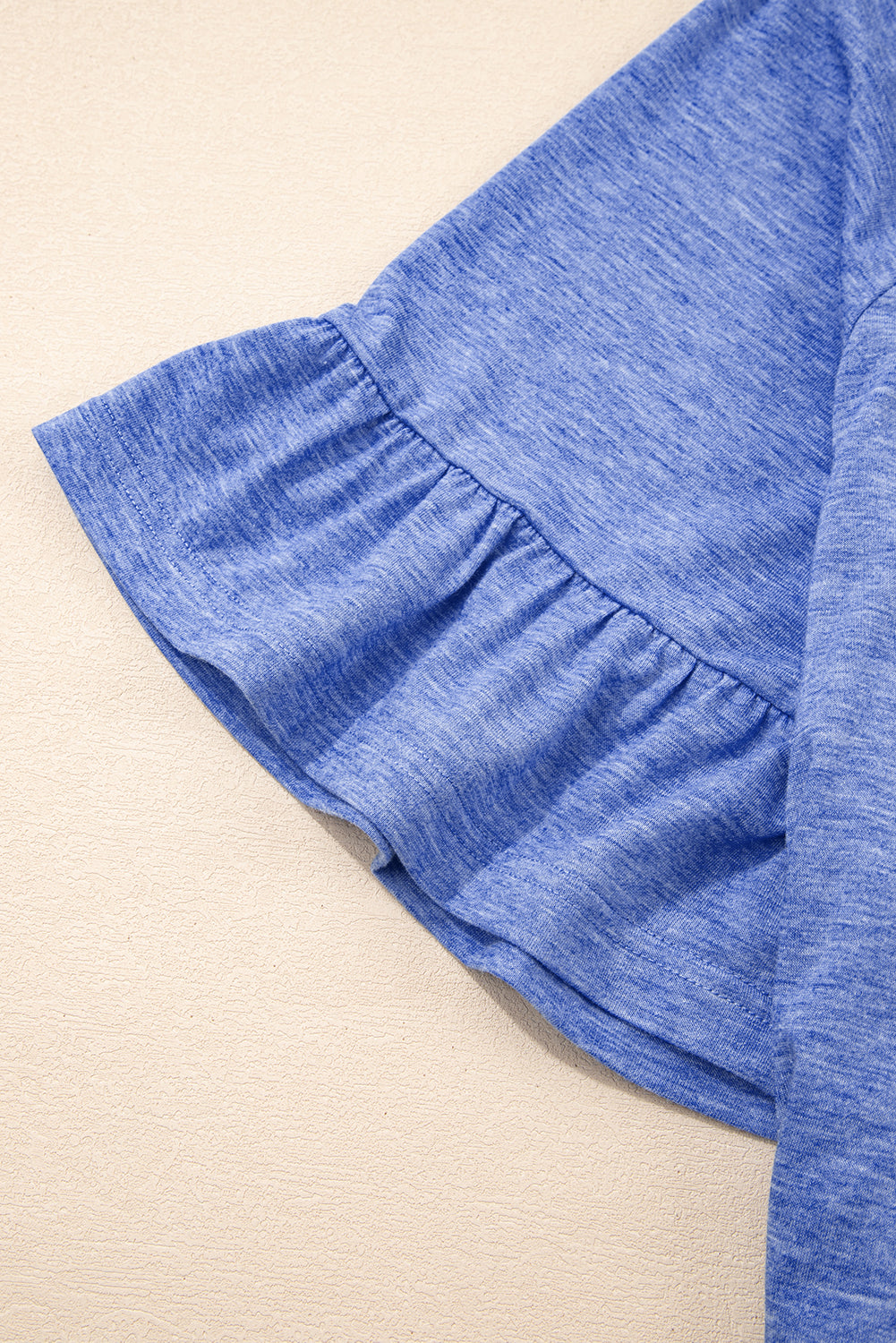 Plus Ruffle Flare Blouse Dusk Blue
