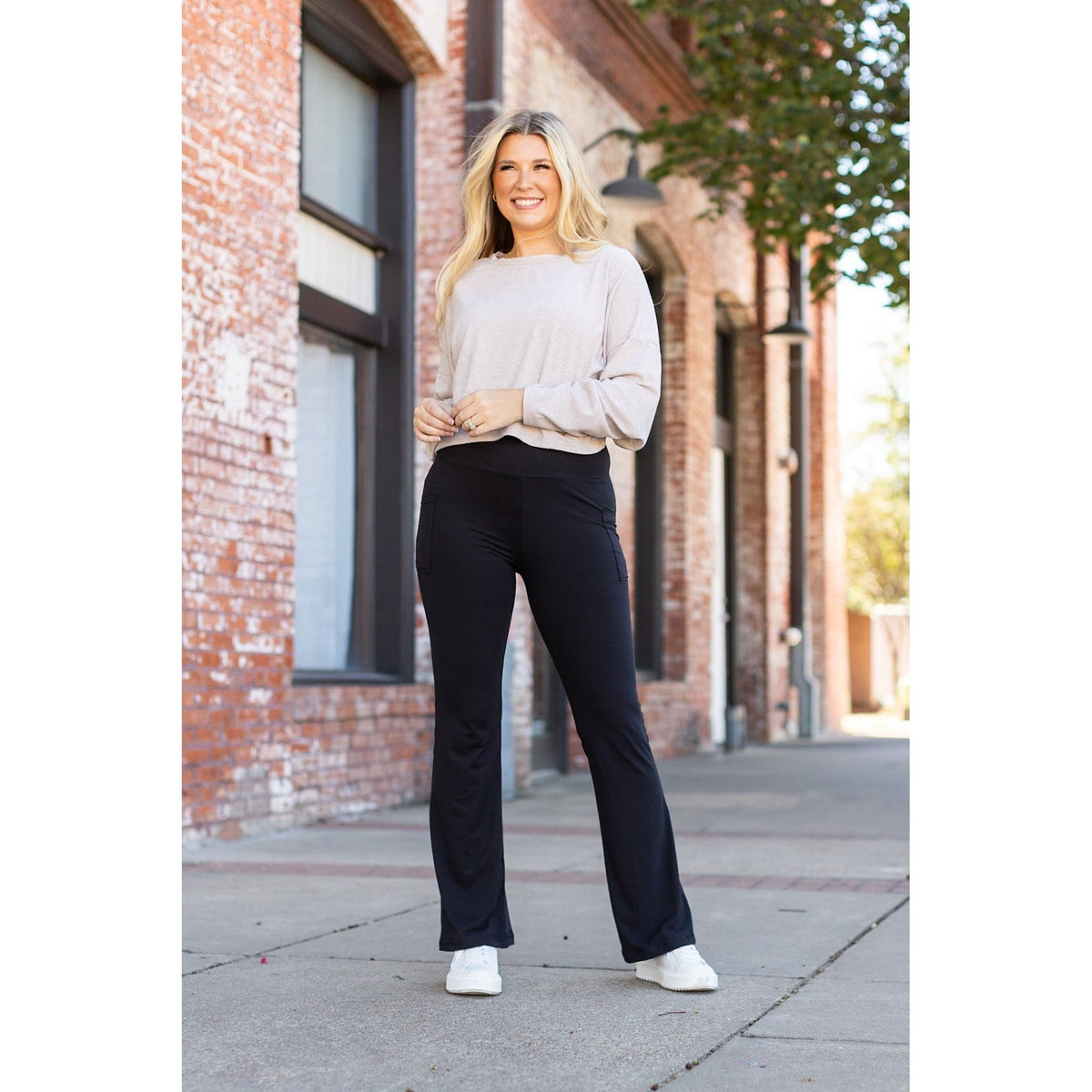 Black Bootcut Leggings