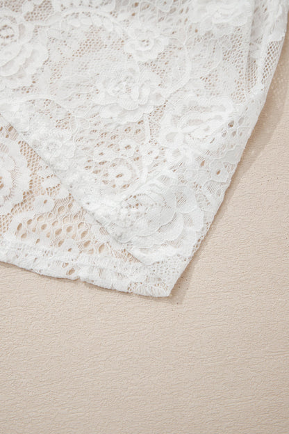 Lace Overlay Long Dress