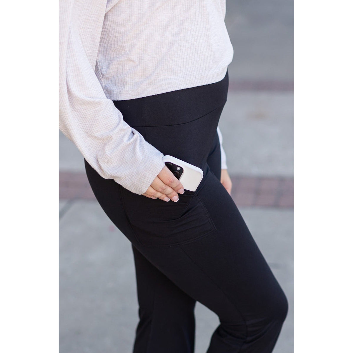 Black Bootcut Leggings
