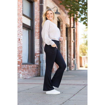Black Bootcut Leggings