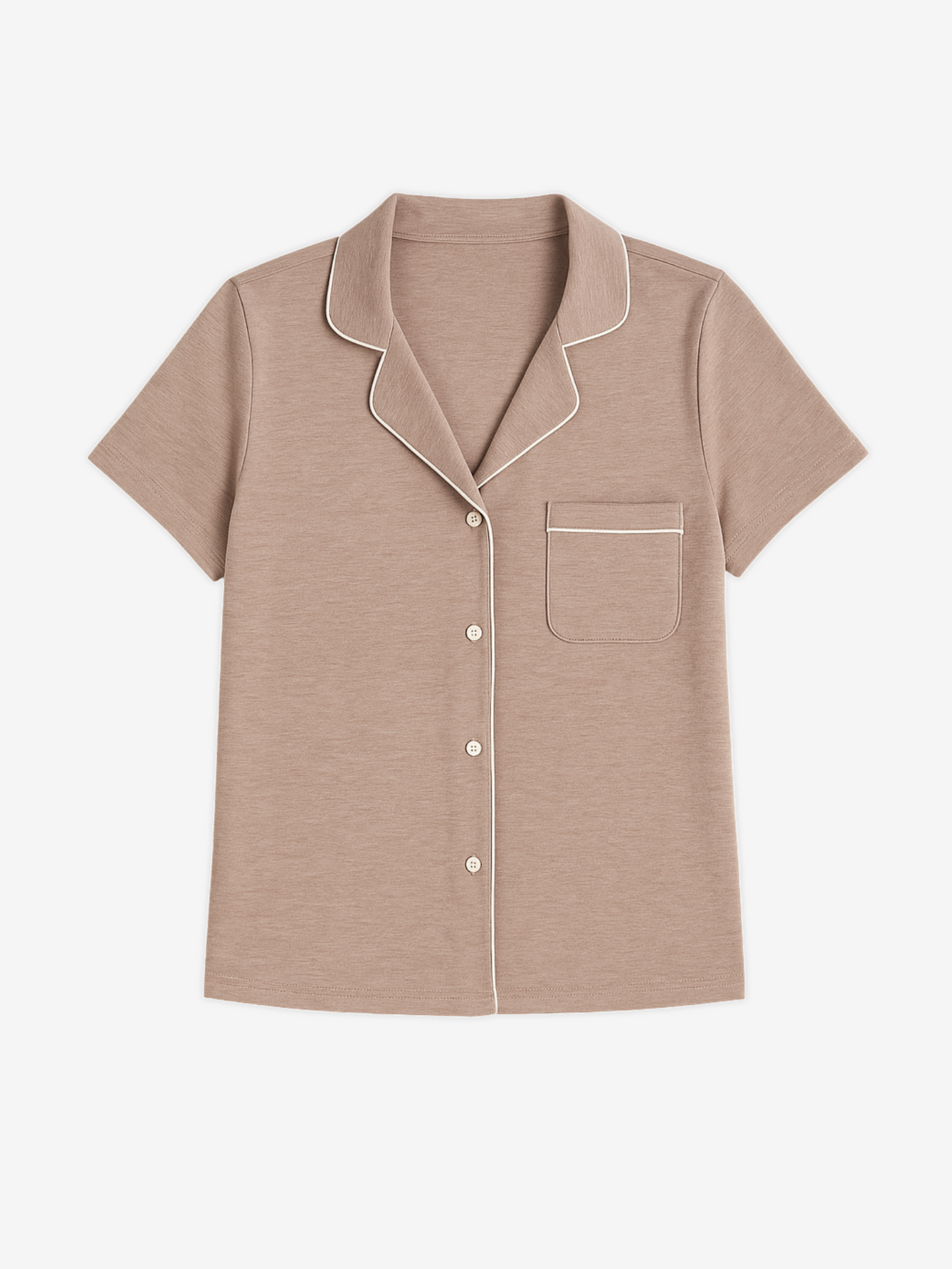 D's Short Sleeve Button Lounge Shirt