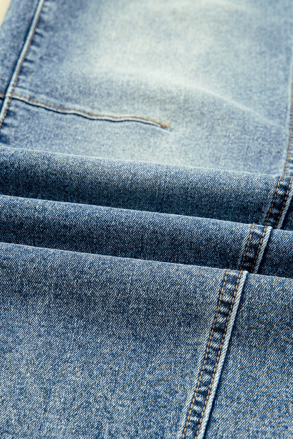 Vintage Cuffed Seam Detail Jeans