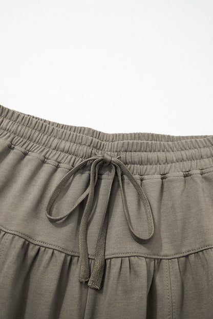 Casual Drawstring Relaxed Leg Pants