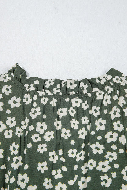 Hazel Print Sleeveless V-neck Dress
