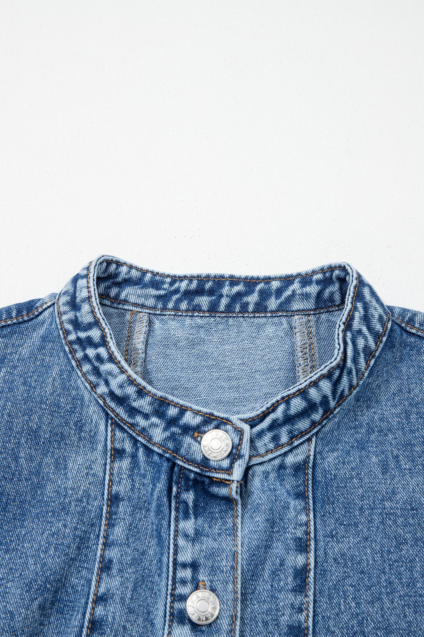 Sleeveless Denim Short Dress
