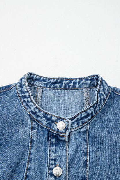 Sleeveless Denim Short Dress