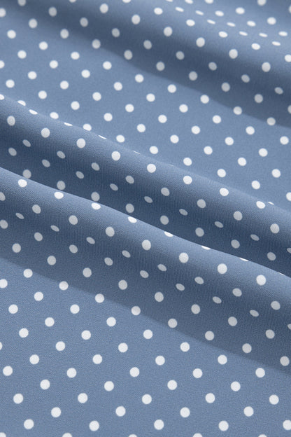 Cuffed Dot Short Sleeve Button Shirt