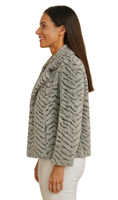Faux Fur Swing Jacket