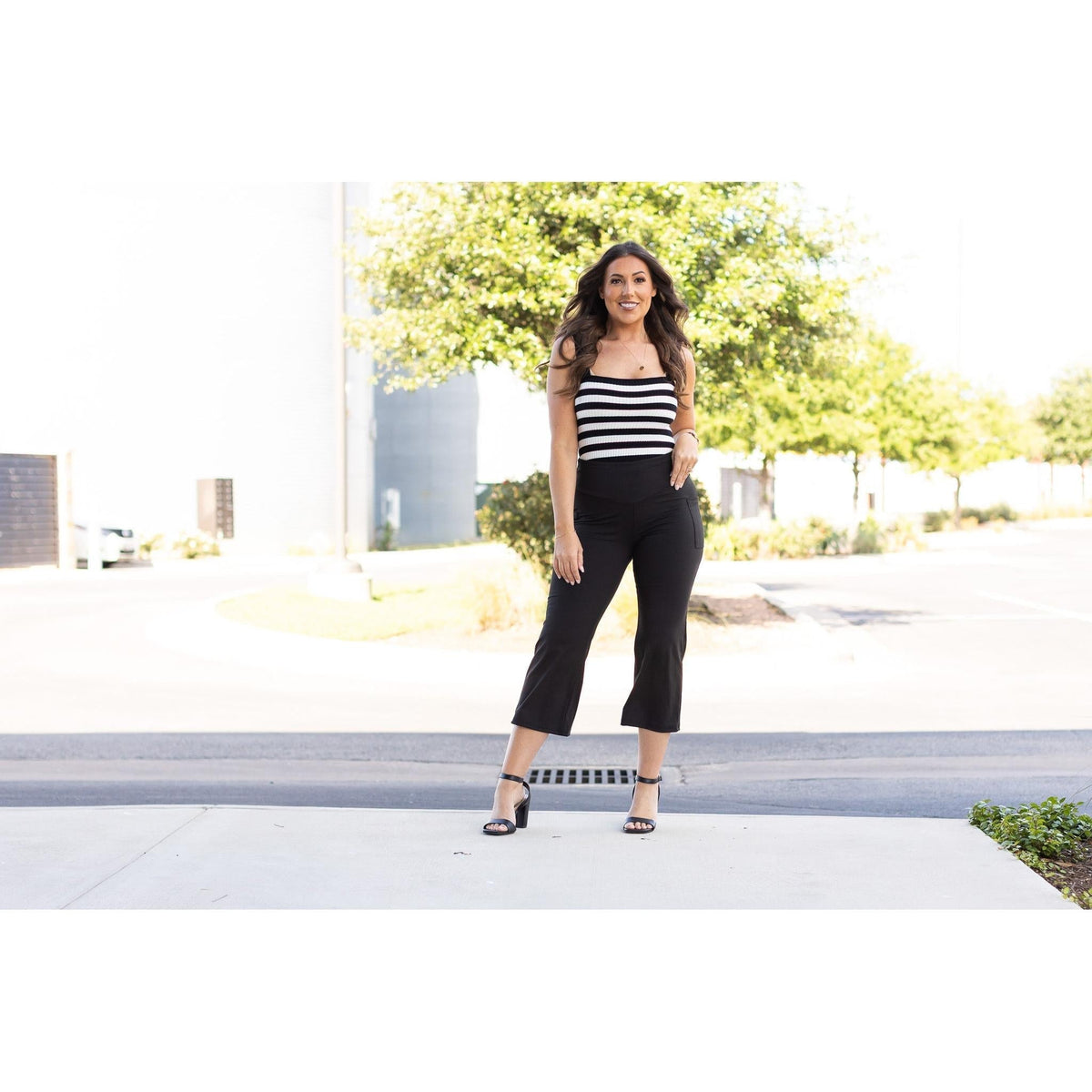 Tummy Control High Waist Gaucho Pants