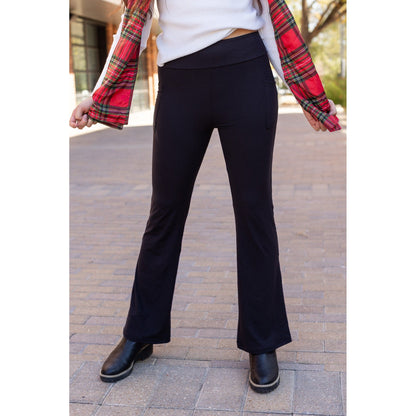 Black Bootcut Leggings