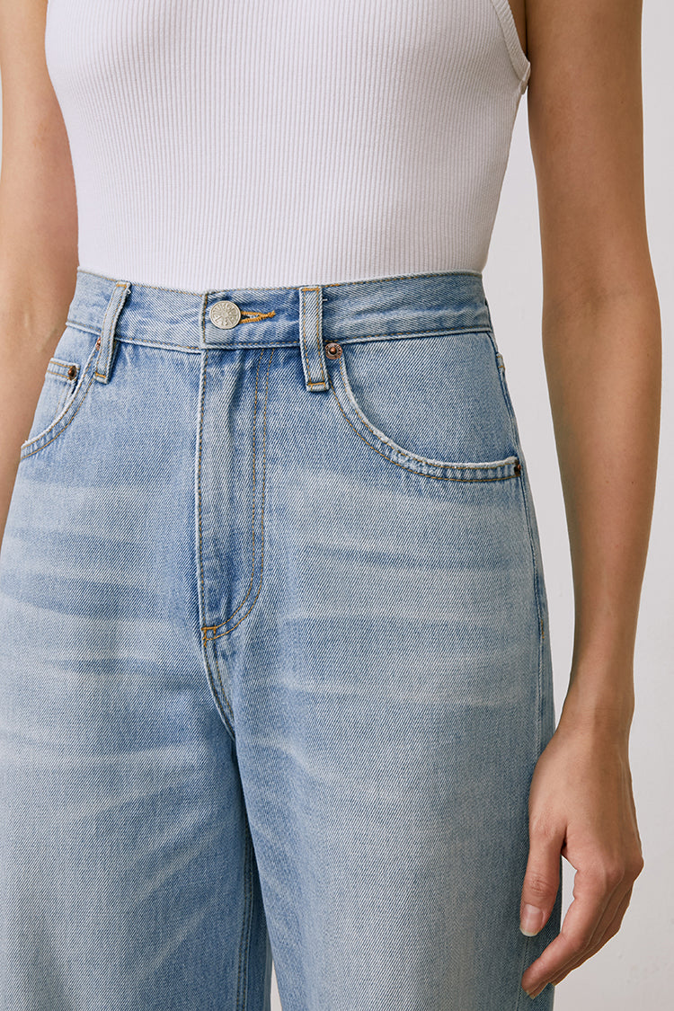 High Rise Wide Jeans