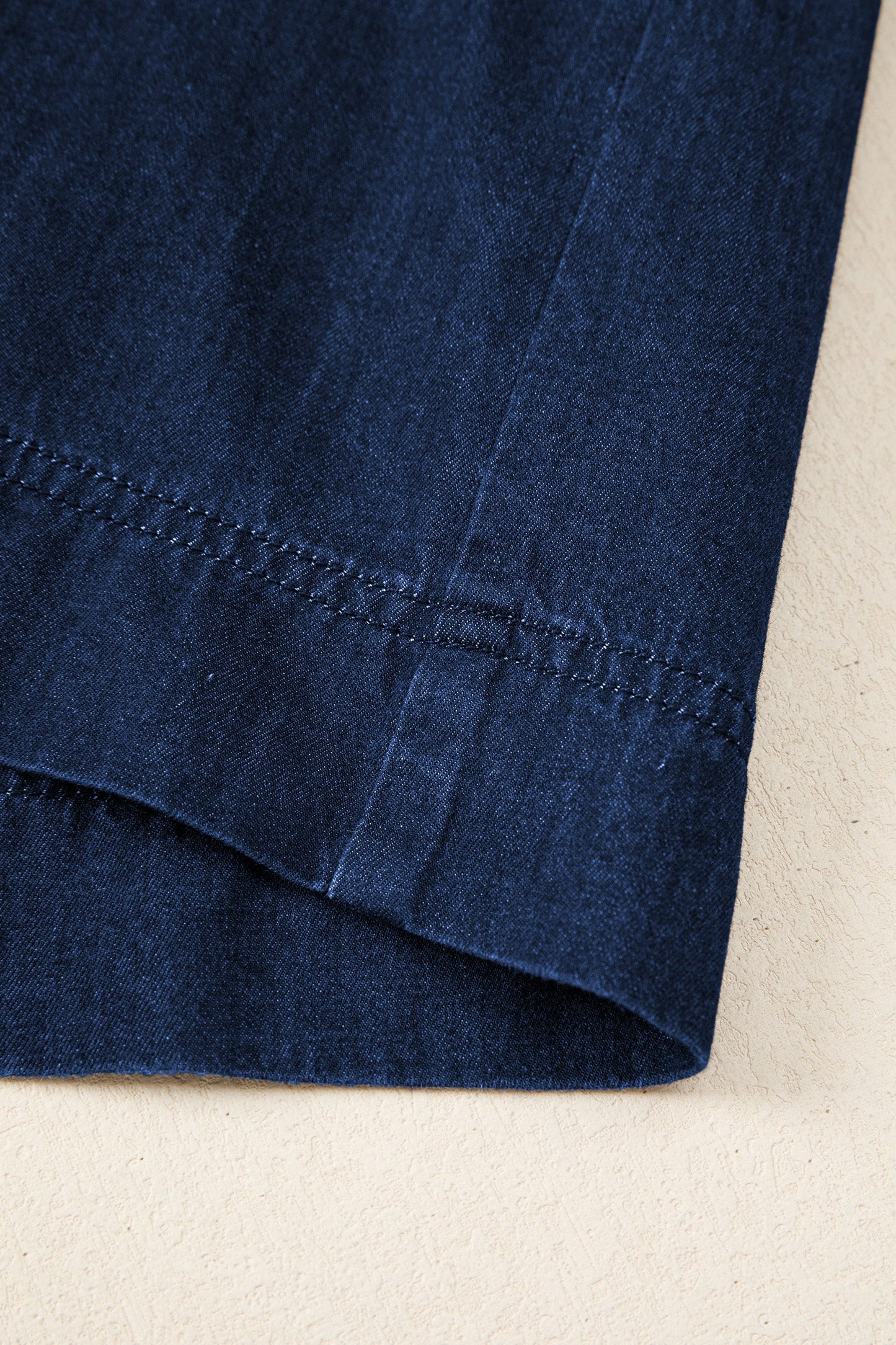 Bubble Short Sleeve Denim Dress