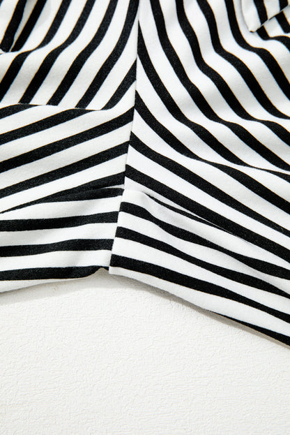 Loose Straight Striped Casual Pants