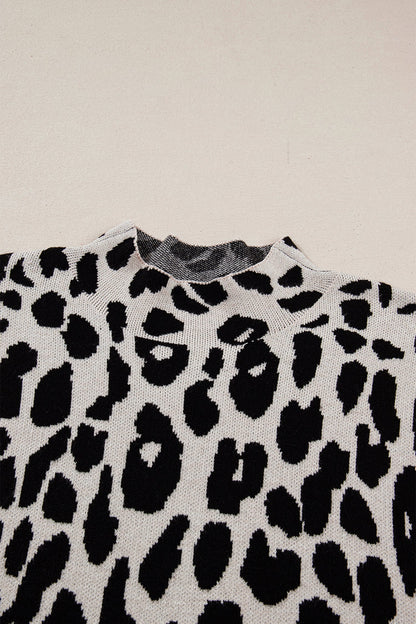 Plus Leopard Knit Top