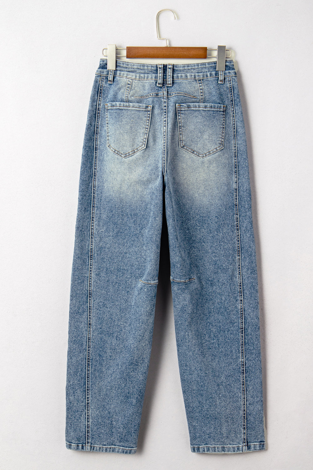 Vintage Cuffed Seam Detail Jeans