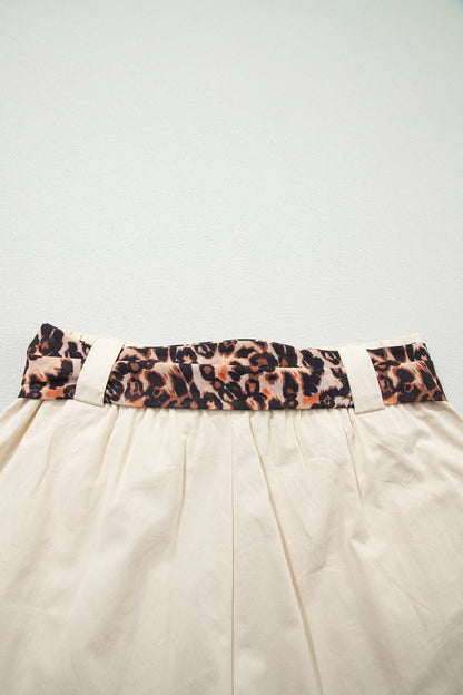 Pleated Wide Leg Shorts