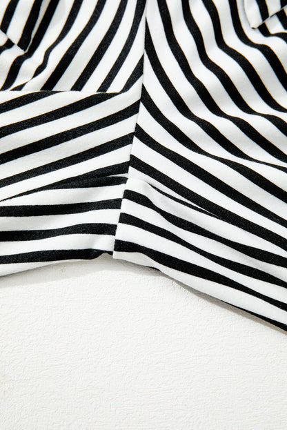 Loose Straight Striped Casual Pants