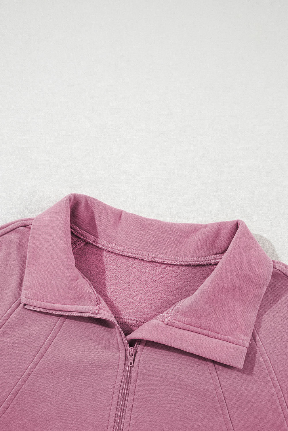 Stand Collar Pocket Pullover Phalaenopsis