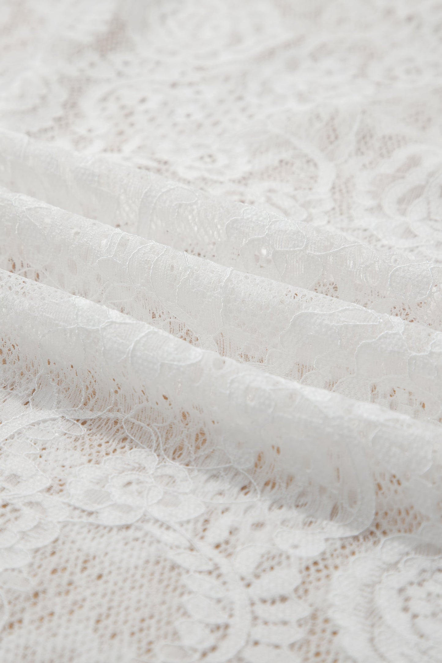Lace Overlay Long Dress