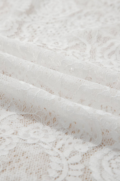 Lace Overlay Long Dress