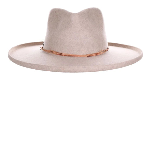 Wide Brim Wool Felt Fedora Hat