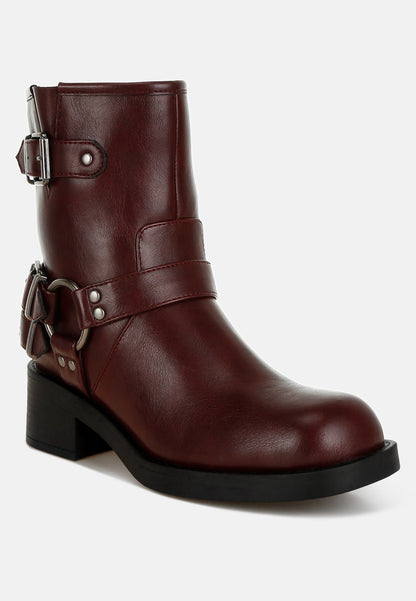 Harness Biker Boots