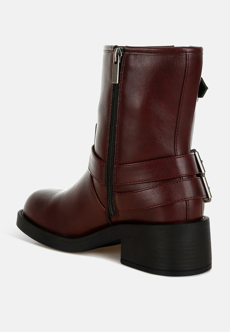 Harness Biker Boots