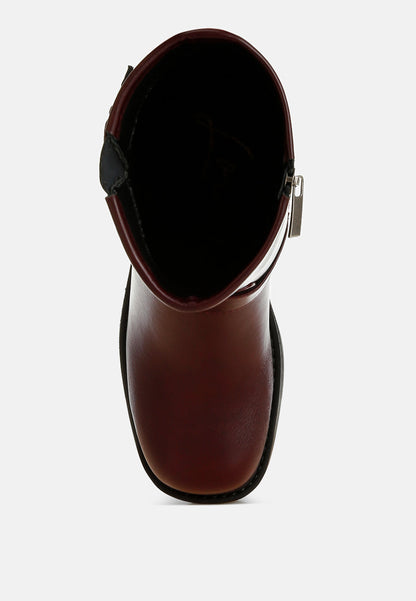 Harness Biker Boots